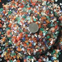 南京雨花石原石天然鹅卵石鱼缸盆栽花盆多肉装饰五彩色石子小石头 小粒彩色玛瑙0.5-1cm 1斤 默认尺寸