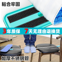 拖把平板拖地板打蜡布家用专用把擦一拖可替换拖布净粘贴式地懒人 平拖配1片蓝布+1片白布