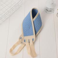 搓澡巾洗澡强力搓泥澡巾洗澡巾女男士搓背长条后背神器搓澡拉背巾 搓背长条-天蓝色