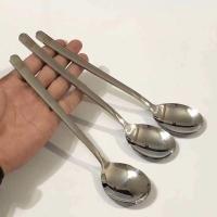 德国双立人高端新款304不锈钢汤匙餐勺调羹厨房实心钢韩式勺 双立人304不锈钢韩式勺1把