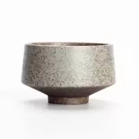 日式粗陶茶杯陶瓷功夫茶具品茗杯复古主人杯个人杯单杯茶室闻香杯 罗汉杯