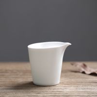 特价陶瓷功夫茶具盖碗茶海 景德手工白瓷日式公道杯茶道茶碗均杯 白瓷公道杯