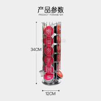 胶囊雀巢咖啡架Dolce Gusto 收纳架子储存展示抽屉多趣酷思大 24粒旋转胶囊架