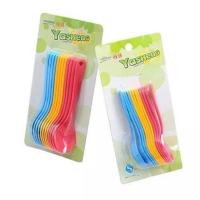 打折勺子调味勺盐味精分类胡椒粉塑料调味品勺厨房勺辣椒匙调料1 小号12支装