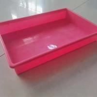 赛鸽信鸽专用大号鸽子澡盆洗浴盆鸽子用品猫砂盆加厚踩不坏浴盆 粉色-底部加厚浅盆60*40*9.5