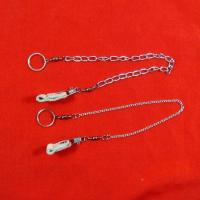 不锈钢鸟链子脚套八哥鹩哥伯劳喜鹊鸟脚套脚链皮套脚绊子四个 只要皮套