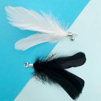 猫玩具自嗨可伸缩解梦铃铛羽毛咬替换头猫咪玩具用品长杆逗猫棒 伸缩逗猫棒替换头2个