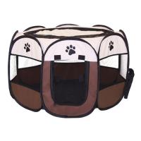 猫产房猫咪怀孕生产封闭式猫窝狗窝猫咪帐篷繁殖箱猫生产全套用品 咖啡+米 S 74*74*58(无品)