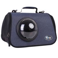 憨憨宠猫包外出便携全透明太空舱猫咪外出包宠物背包外出双肩包 太空舱猫包 藏青色 此款送剑麻球(收藏店铺优先发货)