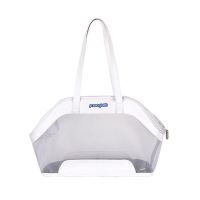 透明镭射猫包宠物外出便携包猫笼子手提透气背猫袋狗狗背包单肩包 白色