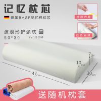 家用枕头枕芯成人单人护颈枕颈椎枕助睡眠不变形记忆棉枕头芯 德国枕芯【无异味+不变形】 枕芯+枕套【颜色随机】