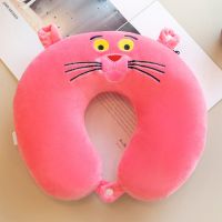 u型枕头护脖记忆棉颈枕旅行便携长途飞机午睡枕可拆洗pp棉免拆洗 新款-粉红豹[特价中]