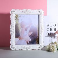 6寸7寸8寸10寸田园树脂相框摆台玫瑰创意相架影楼A01 6寸
