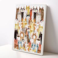 实木画框50CM x 60 70 90 80 40 30cm厘米挂墙1000片拼图大相框 白色 30.5*40.6cm[