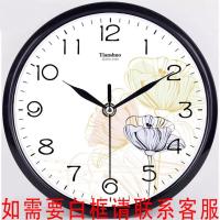 石英钟挂钟静音客厅卧室挂表日历钟表创意家用时钟简约现代夜光钟 新店钜惠款 简约版