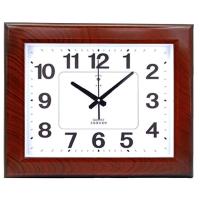 北极星静音挂钟客厅办公大号钟表时尚现代挂表简约创意个性石英钟 903木纹色