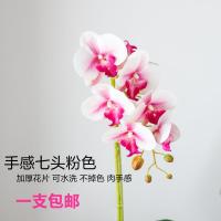 蝴蝶兰仿真花套装摆件家居客厅室内茶几电视柜假花盆栽装饰花摆设 蝴蝶兰粉色