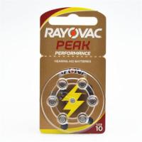 RAYOVAC雷特威 peak助听器电池A10 A13 A312 A675锌空气 一板 A10一板6颗