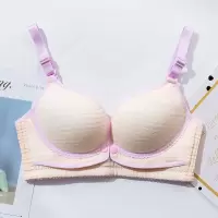 哺乳文胸前开扣式孕妇内衣胸罩怀孕期无钢圈喂奶防下垂聚拢有型薄 9090#肤色 34-75BC