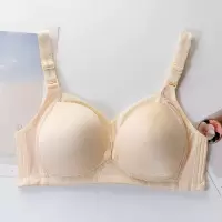 哺乳内衣女孕妇文胸聚拢防下垂怀孕期胸罩无钢圈薄款产妇喂奶内衣 9010#肤色 34-75BC