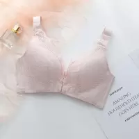 无钢圈哺乳文胸罩前开扣孕妇内衣怀孕喂奶产后聚拢有型防下垂薄款 豆沙 34/75BC