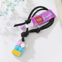 乐高好朋友积木手链情侣款一对手链男女学生闺蜜爱心LEGO手环手绳 黑色[单个] 简易装