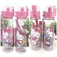 新款卡通水杯小学生大容量畅饮杯直饮杯550ml幼儿园儿童随手杯子 KT猫系列 550ML3625#