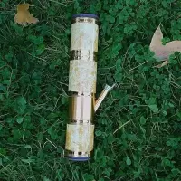 云南水烟筒彩色烟管直式大号小号过滤水烟锅 小号米黄33*6
