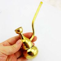 水烟斗两用型铜烟斗过滤水烟壶复古老式烟斗烟具 葫芦型双用水烟斗【款】 男女通用款
