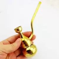 水烟斗两用型铜烟斗过滤水烟壶复古老式烟斗烟具 葫芦型双用水烟斗【款】 男女通用款