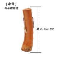 长短款竹头马蹄水烟筒大碌竹烟斗手工小号水烟壶湛江化州云南烟具 黄竹头小号