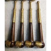 鸡翅木雕花老式直烟斗 旱烟土烟叶子烟专用斗 量大优惠