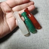 旱烟嘴 天然玛瑙玉石烟嘴旱烟袋哨传统老式烟杆烟锅烟斗烟具配件 小款
