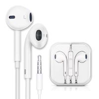 苹果7扁头耳机无需蓝牙iPhone8/x/xr11入耳式吃鸡通话k歌重低音效 苹果安卓通用圆头耳机