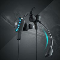 惠普入耳式有线游戏耳机游戏吃鸡听声辨位带麦电脑手机通用耳麦 黑色 官方标配