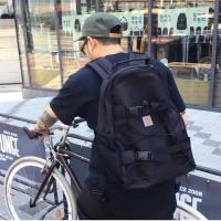 卡哈特双肩包抽绳包出门旅行包超大容量电脑背包防盗包学院书包大 卡哈特抽绳双肩黑