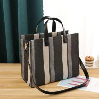 大学生手提上班通勤单肩斜挎大容量笔记本电脑教师4A公文帆布包 黑色小号磁扣款