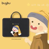 笔记本电脑包女可爱15.6寸14手提公文包16苹果戴尔联想华为内胆包 Q版女孩-无背景[拉杆带+单肩带] 16.1寸