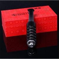 懒人吸烟不掉烟灰神器烟霸烟套过滤烟嘴充电打火机USB电子点烟器 黑色磨砂(粗支无点烟器)