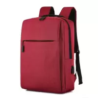 潮流双肩背包男女包轻便学生书包17寸商务电脑包简单出行学生书包 红色17寸