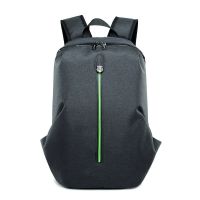 双肩包男简约休闲男士背包17寸电脑旅行包学生书包男潮流韩版时尚 黑色