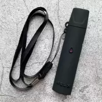 送挂绳RELX悦克一代碳纤维保护套锐克4代烟套烟杆硅胶套保护外壳 新款一代黑色硅胶套