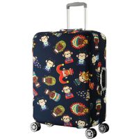 弹力保护套行李箱旅行箱拉杆箱套皮箱子套18/20/24/28/30/32寸 嘻哈猴 18寸横版专用款(只卖箱套)