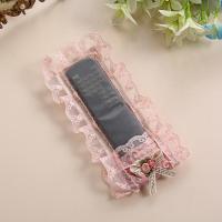 布艺蕾丝遥控器套电视遥控器保护套透明遥控套防尘罩可爱遥控版套 蕾丝大号