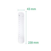 NEWYES 多功能硅胶手腕带备忘重复使用防水卷尺可擦写便携手环 A款