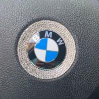 宝马方向盘装饰钻贴圈新3系5系1系x1x3x4x5x6装饰改装车标贴钻 宝马方向盘圈[通用5排钻]
