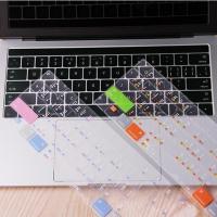 适用macbook苹果笔记本Pro13寸2020新款Air13.3电脑M1键盘保护膜 透明蓝粉色 Air11.6寸