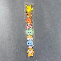 汽车卡通创意动漫个性车贴电动车前后车尾保险杠长条竖形划痕遮挡 宠物小精灵竖排朝左30cm