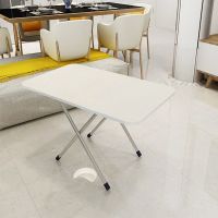 【加大加宽】简易正方形台家用摆摊便携式吃饭小桌子折叠卧室餐桌 【简易】60.40高50大U白枫木