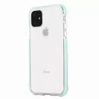 iPhone11手机壳苹果11max硅胶防摔套maxPro全包彩色边框透明后壳7 绿色边框 iphone11(6.1寸)